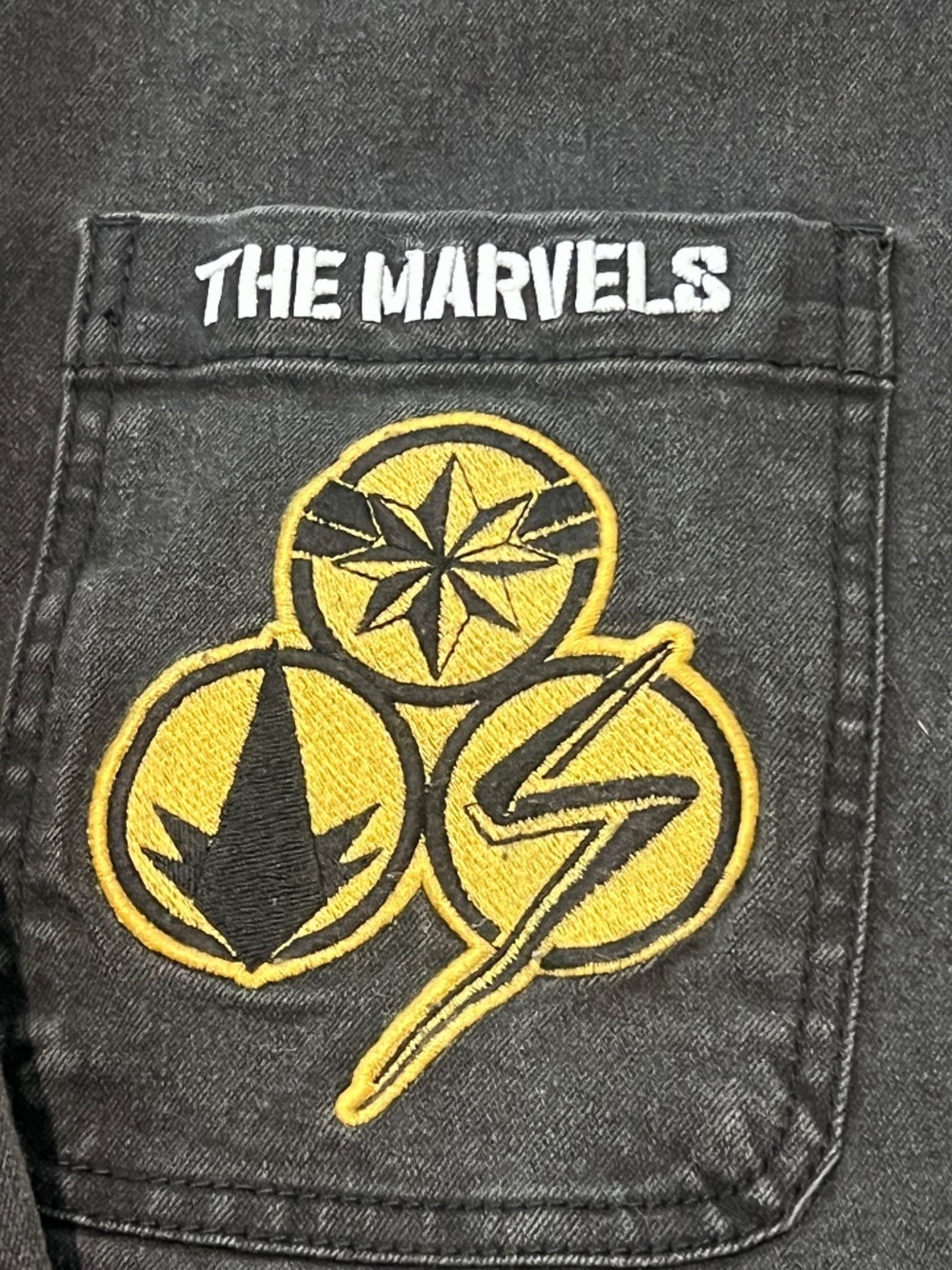 Marvel “The Marvels” Black Denim Jacket – XS - Picture 2 of 13